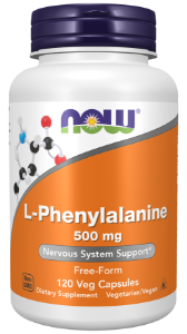 L-фенилаланин 500 mg 120 капс. NOW Foods L Phenylalanine