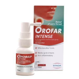 Орофар Интенс 8,75 mg/доза спрей за устна лигавица разтвор 15 ml   Orofar Intense oromucosal spray solution 