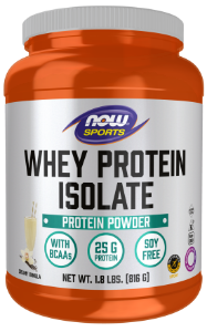 Суроватъчeн протеин изолат ванилия 2268g NOW Foods Sports Whey Protein Isolate Creamy Vanilla Powder