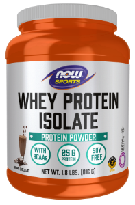 Суроватъчен протеин изолат шоколад 816g NOW Foods Sports Whey Protein Isolate Creamy Chocolate Powder