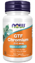 Хром никотинат глицинат 200 mcg 100 табл.   Now Foods   GTF Chromium