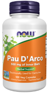 МРАВЧЕНО ДЪРВО 500 mg 250 вег.капс.  Now Foods Pau D'Arco 