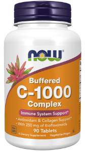 Витамин С 1000  комплекс  90 табл.  Now Foods  Vitamin C-1000 Complex