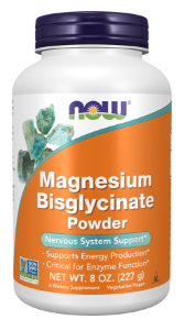 Магнезий бисглицинат 227 g пудра  Now Foods  Magnesium Bisglycinate Powder