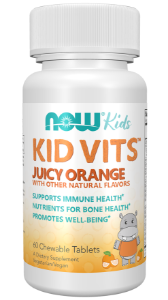 Витамини за деца  120 дъвч.табл.  NOW Kids  Kid Vits™ Juicy Orange