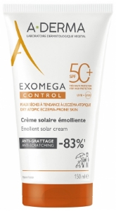 A DERMA Exomega Control Emollient Sun Cream SPF50+  150 ml  Слънцезащитен емолиентен крем