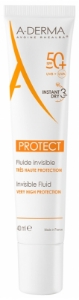 A-DERMA Protect Invisible Fluid Very High Protection SPF50+ 40ml  Невидим флуид   много висока защита