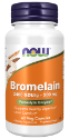 Бромелаин 500 mg  60 вег.капс.  NOW Foods  Bromelain