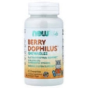 Пробиотици за деца  120  дъвчащи табл.  NOW® BerryDophilus™ Kids Chewables