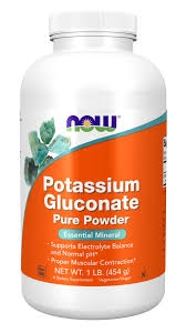 Калиев глюконат  пудра  454 g   NOW  Potassium Gluconate Powder