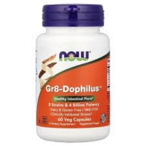 Пробиотик за храномилателната  система  60 вег.капс.   NOW  Gr8-Dophilus™