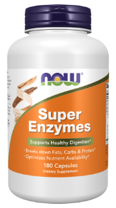 Храносмилателни ензими 180  капс. NOW  Super Enzymes Capsules