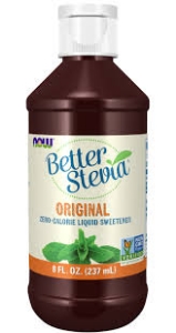 Органичен екстракт от стевия  лист 237 ml   NOW  BetterStevia® Liquid, Original