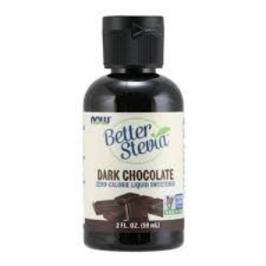 Органичен екстракт от стевия лист шоколад 59 ml  NOW  BetterStevia® Liquid, Dark Chocolate