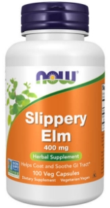 Хлъзгав бряст кора 400 mg  100 вег.капс.  NOW  Slippery Elm