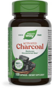 АКТИВЕН ВЪГЛЕН 280 mg 100 капс. Nature's Way Activated Charcoal