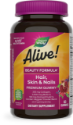 Алайв коса кожа и нокти 60 желирани табл. Nature's Way Alive Hair Skin & Nails Gummies
