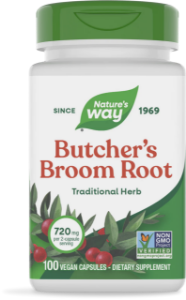 БОДЛИВ ЗАЛИСТ / МИШИ ТРЪН КОРЕН 470 mg 100 вег.капс. Nature's Way Butchers Broom Root