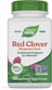 ДЕТЕЛИНА ЧЕРВЕНА (ЦВЯТ И БИЛКА) 400 mg 100 капс. Nature's Way Red Clover Blossom and Herb