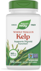 Келп (кафяви водорасли) 600 mg 100 капс. Nature's Way Kelp