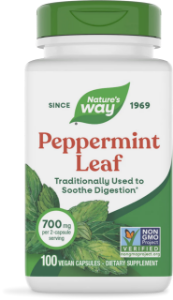 МЕНТА  ЛИСТ 400mg  100 капс. Nature's Way Peppermint Leaves