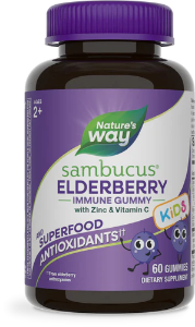 Самбукус гъми за деца  25 mg  60 желирани табл. Nature's Way Sambucus  Elderberry Immune Gummies 
