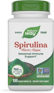 СПИРУЛИНА (МИКРО-ВОДОРАСЛИ) 380 mg 100 капс. Nature's Way Spirulina Micro-Algae 