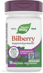 Черна боровинка & Бъз 200 mg  60 капс. Nature's Way  Bilberry