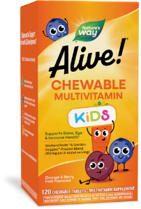 Алайв Мултивитамини за деца 120 дъвч. табл. Alive Children’s Multi Chewables