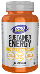 Формула за енергия и умствената концентрация 90 вег.капс.  NOW Sports  Sustained Energy